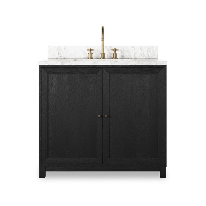Satin Drifted Black Veneer