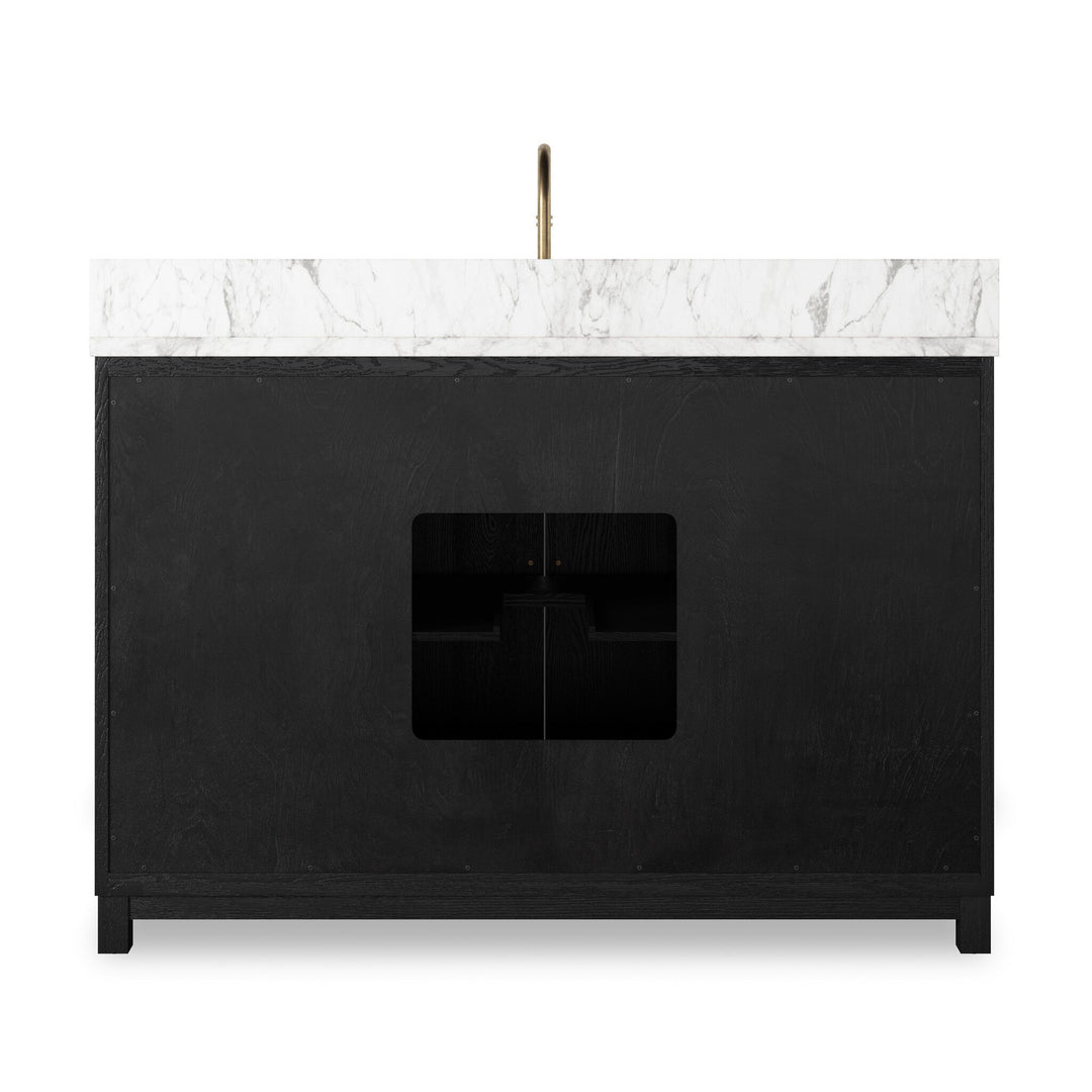Satin Drifted Black Veneer