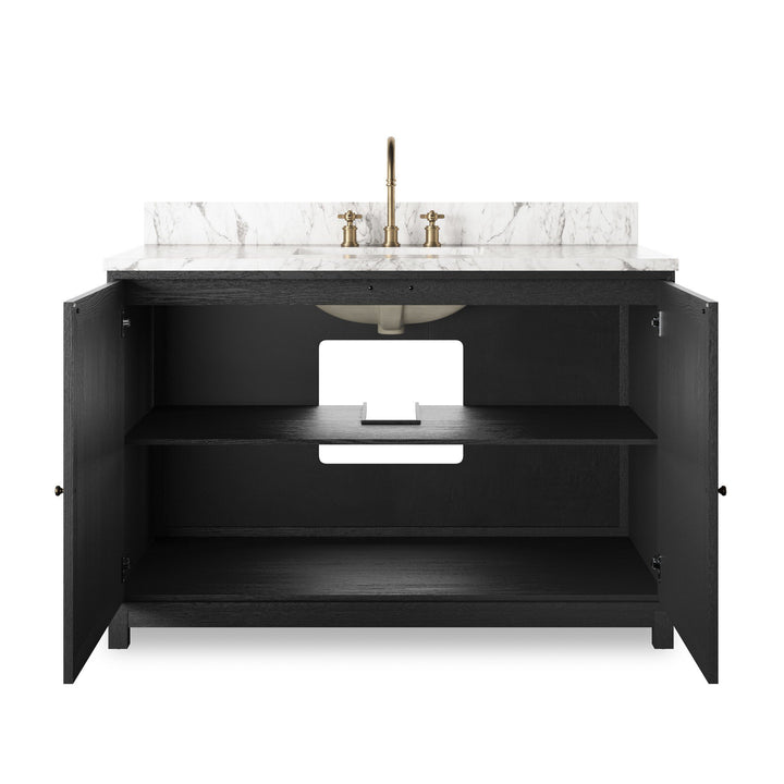 Satin Drifted Black Veneer