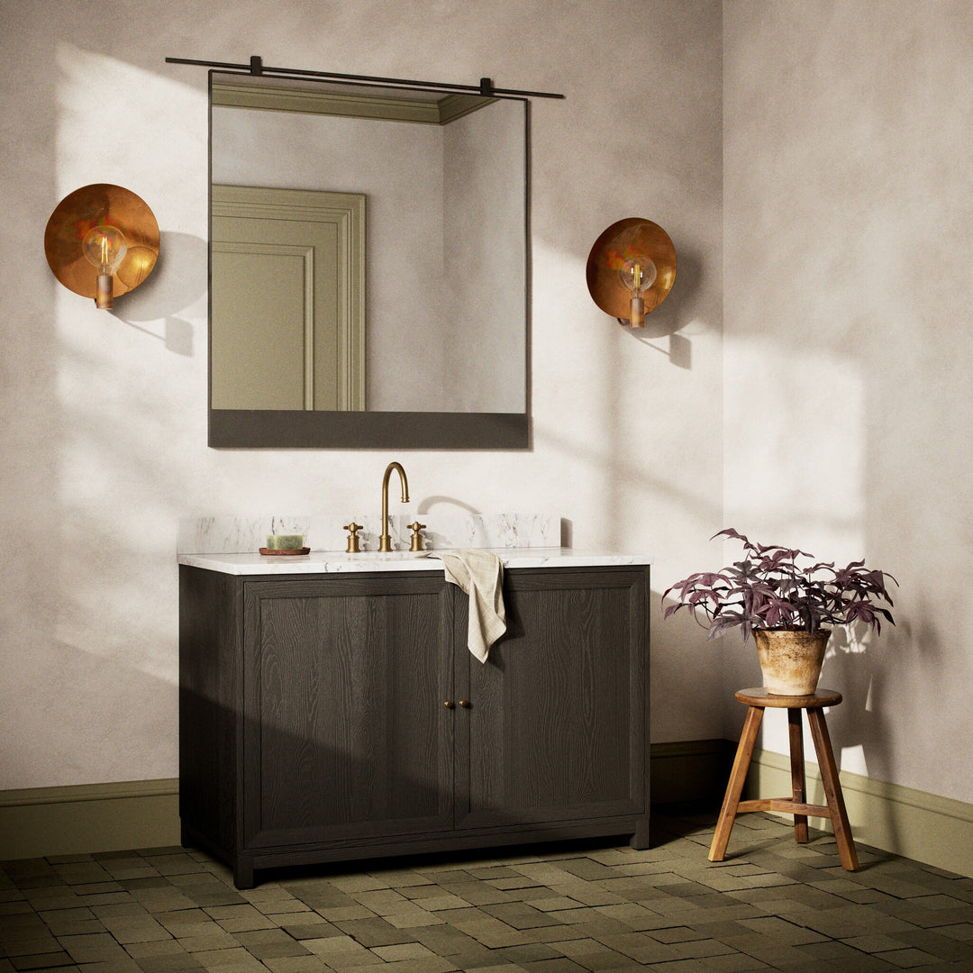 Satin Drifted Black Veneer