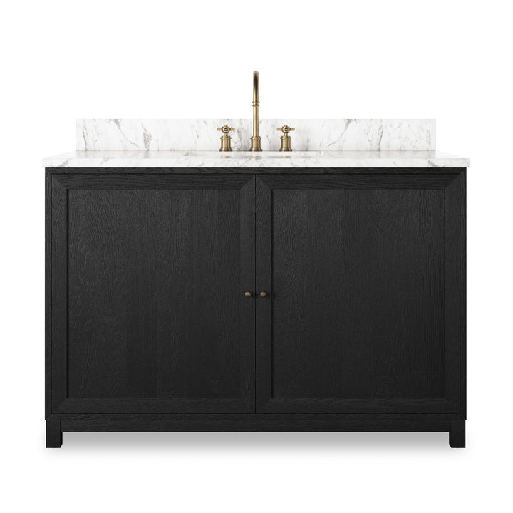 Satin Drifted Black Veneer