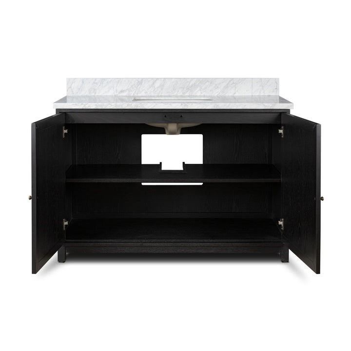 Satin Drifted Black Veneer