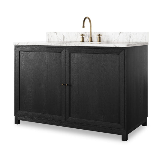 Satin Drifted Black Veneer