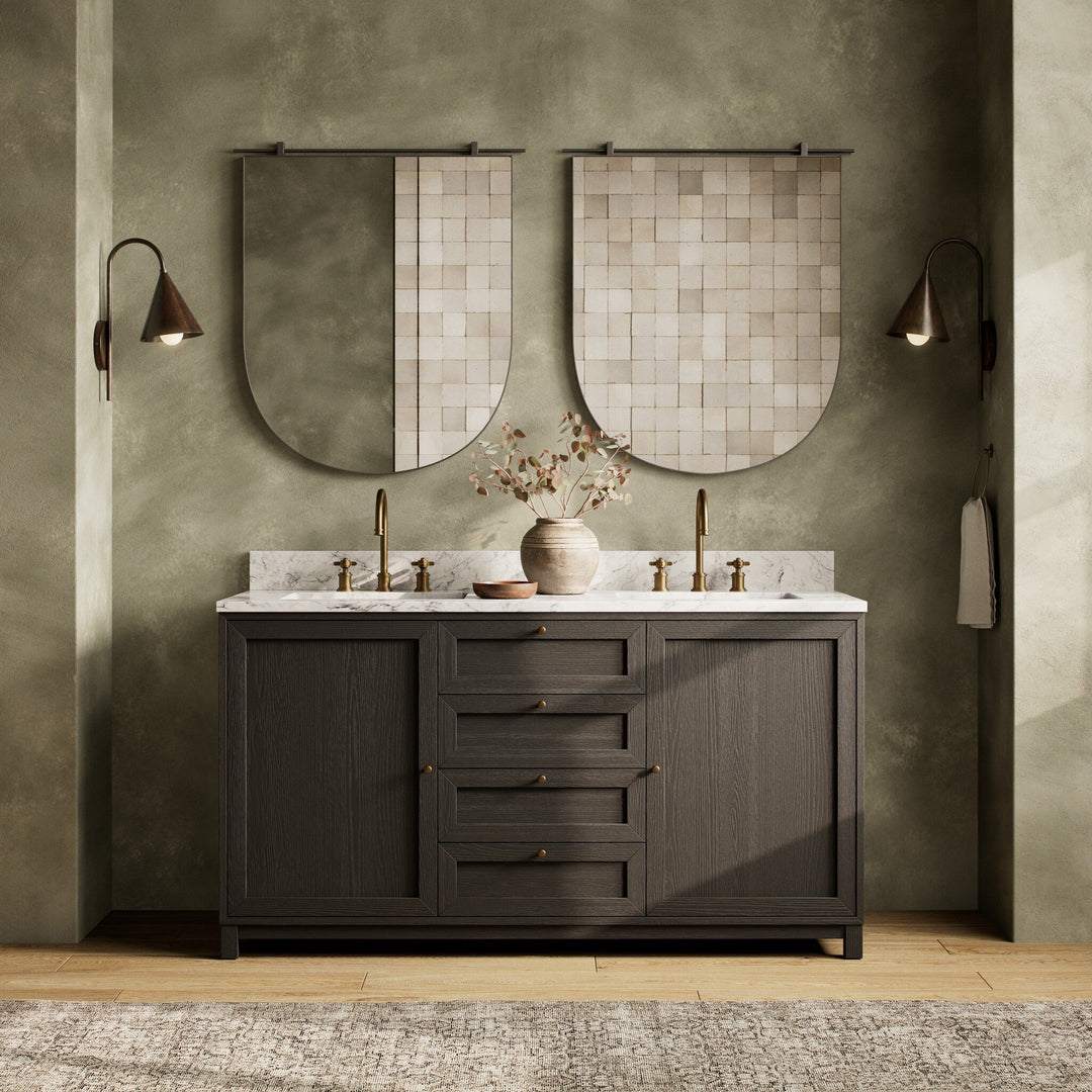 Satin Drifted Black Veneer