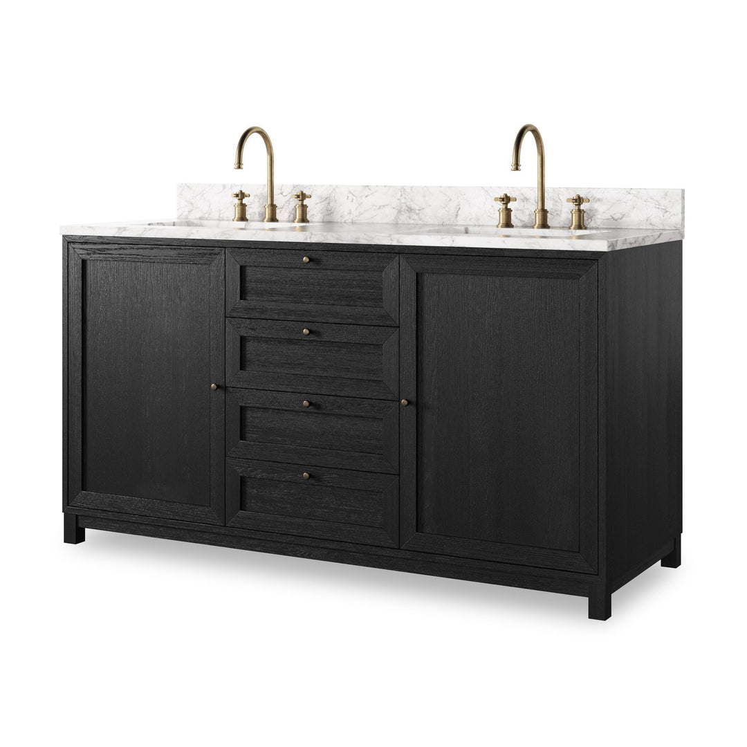 Satin Drifted Black Veneer