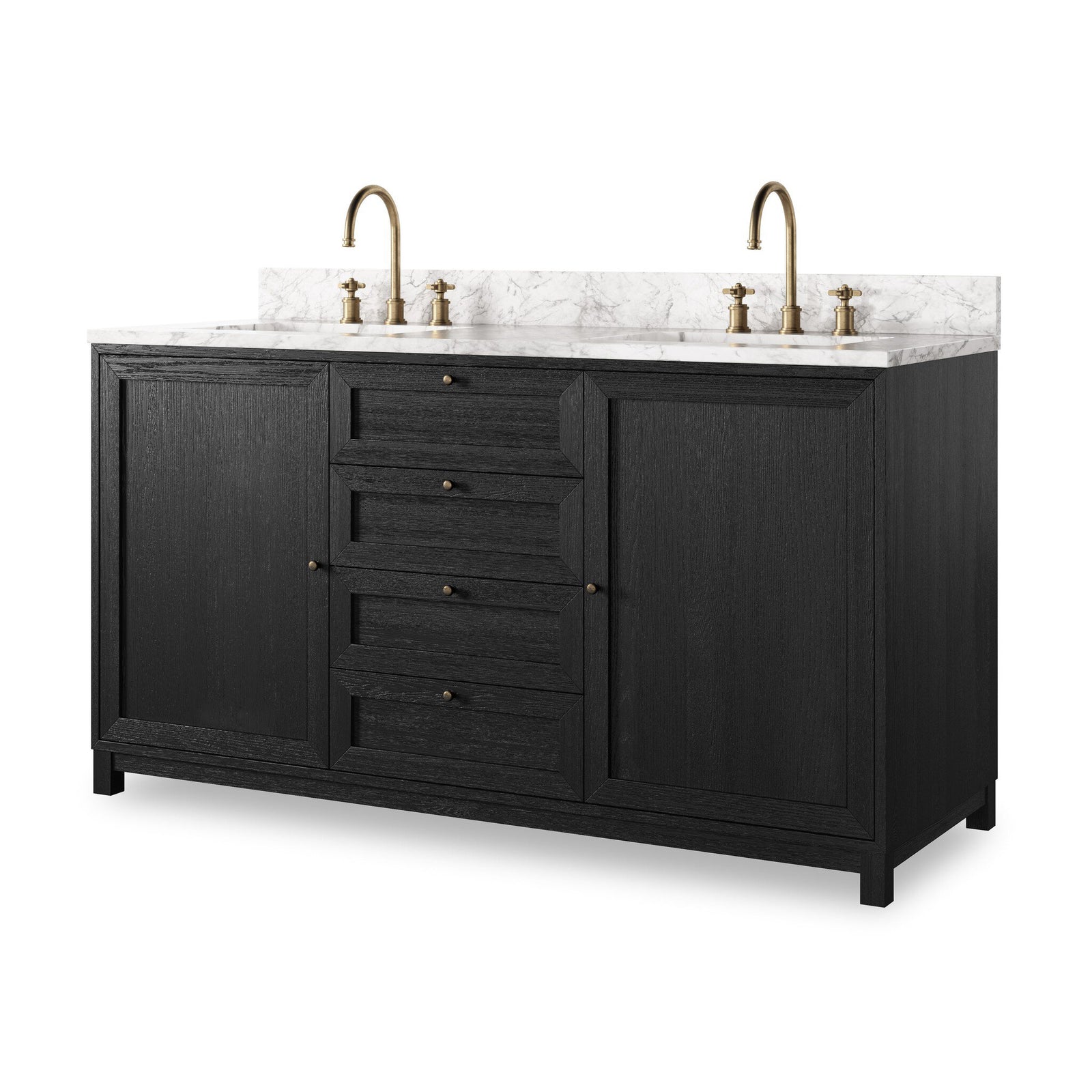 Satin Drifted Black Veneer