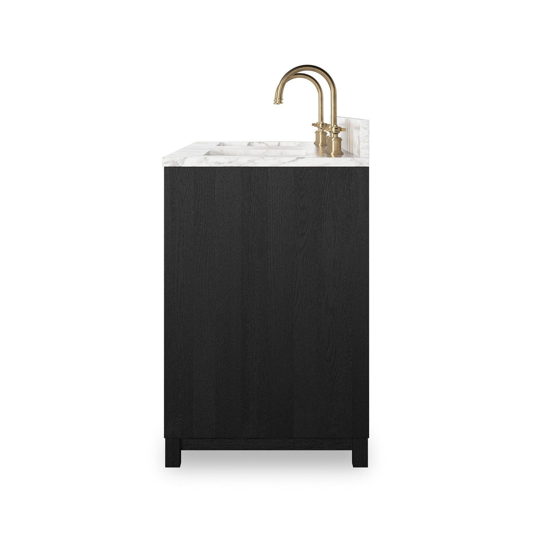 Satin Drifted Black Veneer