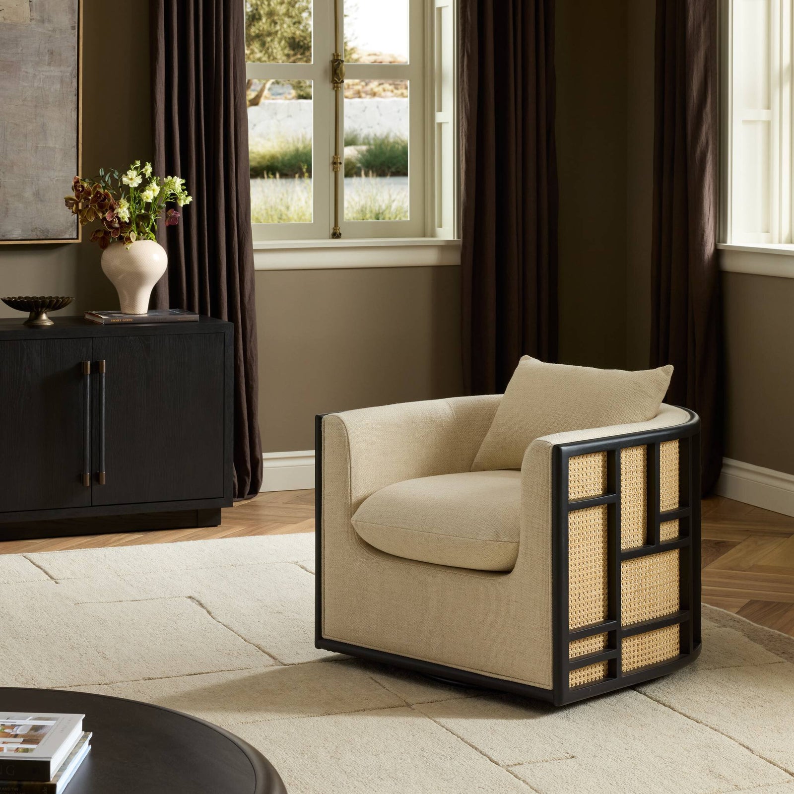 Four Hands - June Swivel Chair - 242549-002 | American Home Furniture