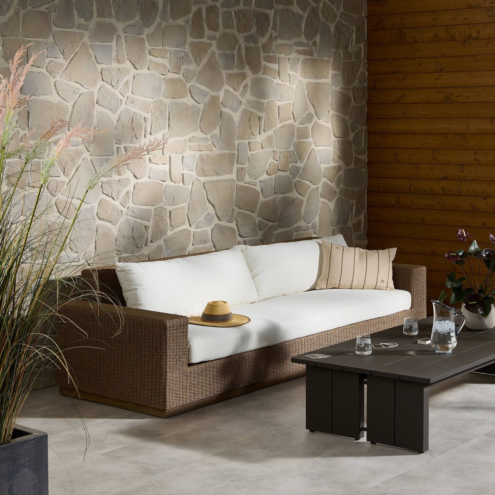 Four Hands - Suri Outdoor Sofa - 242909-002 | American Home Furniture