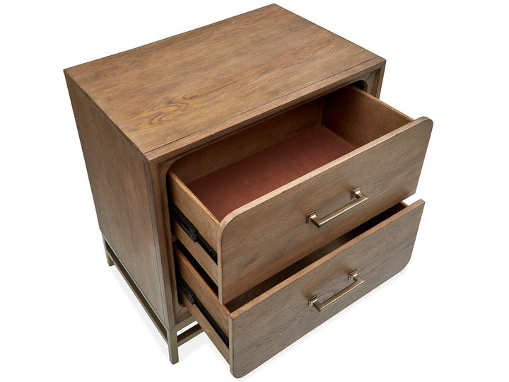 Lindon Belgian Wheat And Coffee Bean Drawer Nightstand - B5570-01