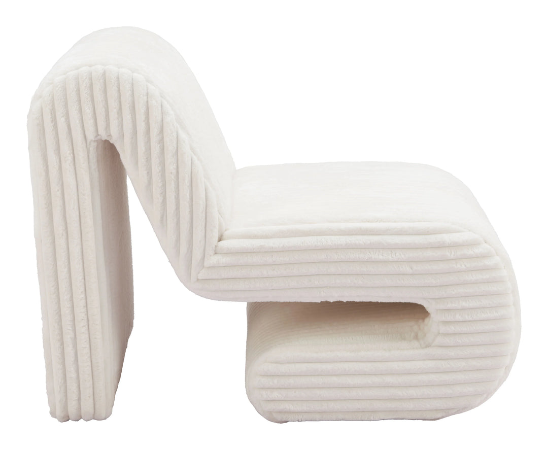 Opam Accent Chair White - AmericanHomeFurniture