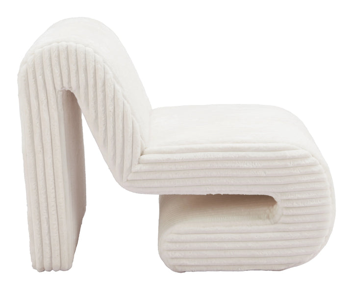 Opam Accent Chair White - AmericanHomeFurniture