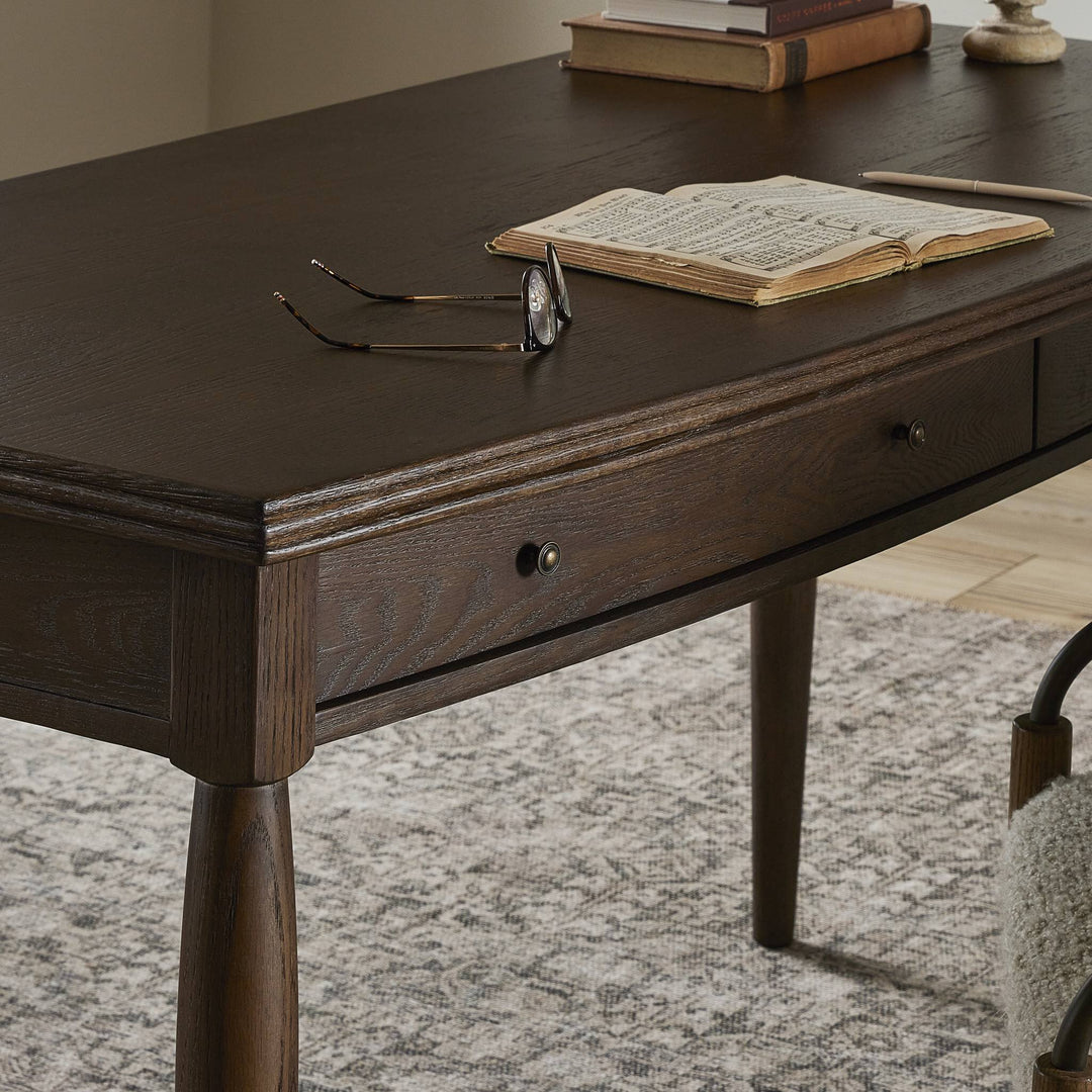 Four Hands - Bowfront Desk - 243408-001 | American Home Furniture