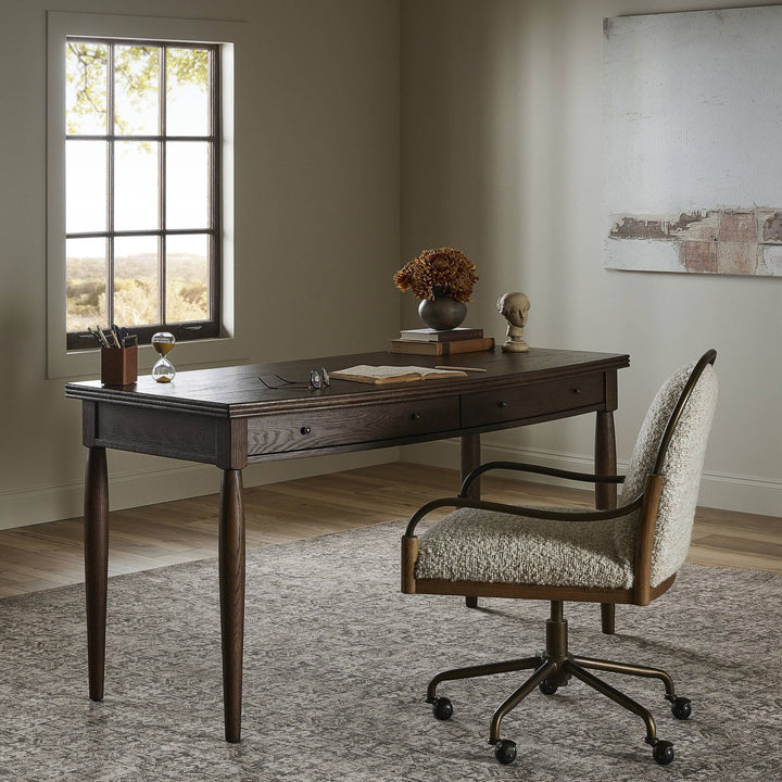 Four Hands - Bowfront Desk - 243408-001 | American Home Furniture