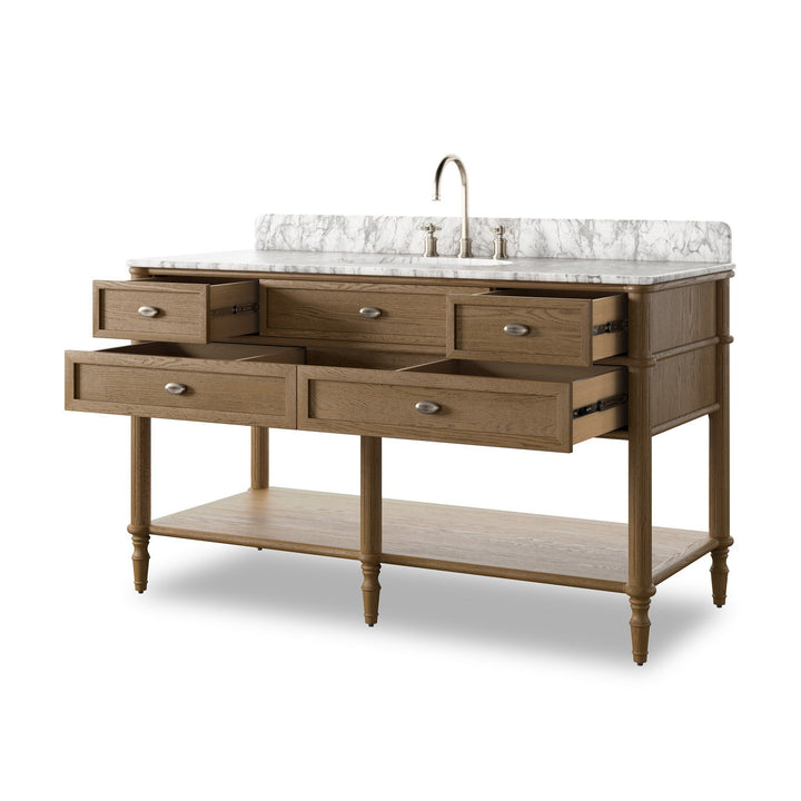 Four Hands - Toulouse Single Wide Vanity - 243481-007 | American Home Furniture