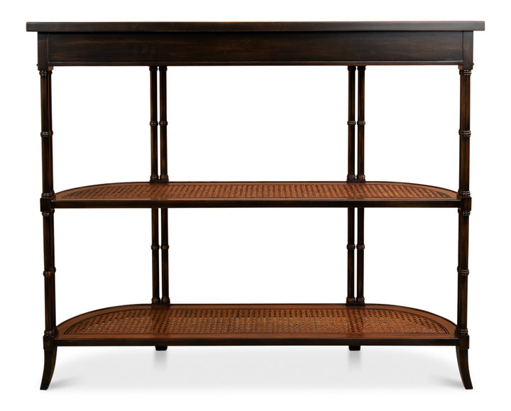 American Home Furniture | Sarreid - Winston Console Table W/Shelves
