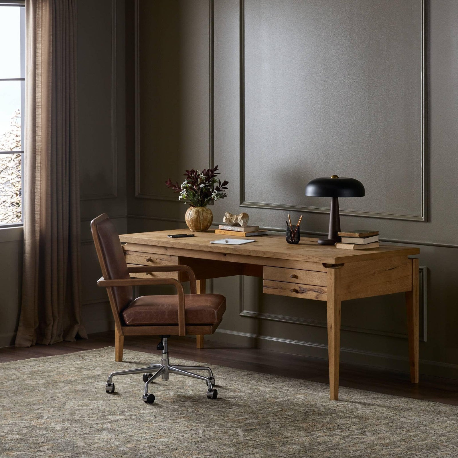 Four Hands - Bergstrom Desk - 243658-001 | American Home Furniture