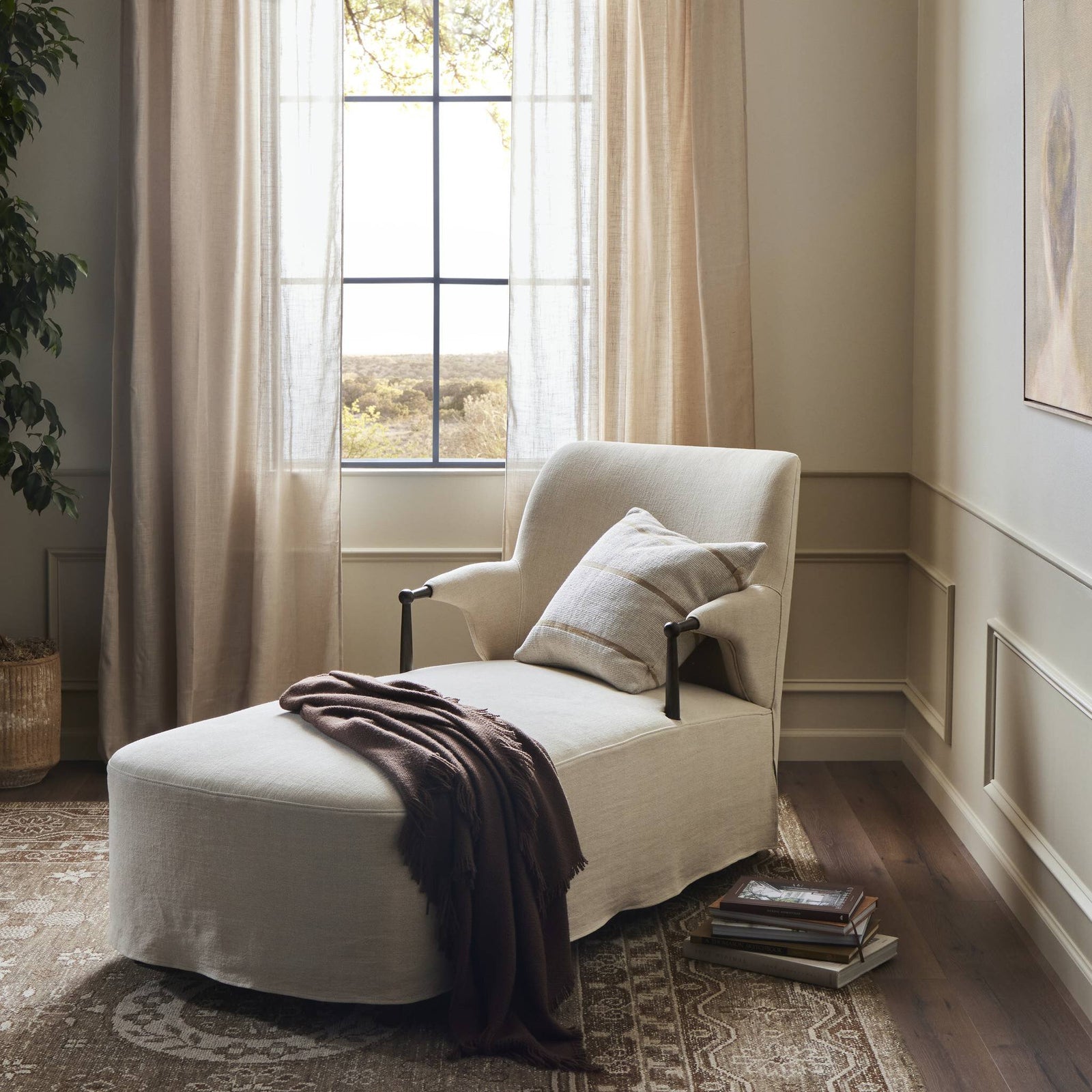 Four Hands - Brently Chaise - 243672-001 | American Home Furniture