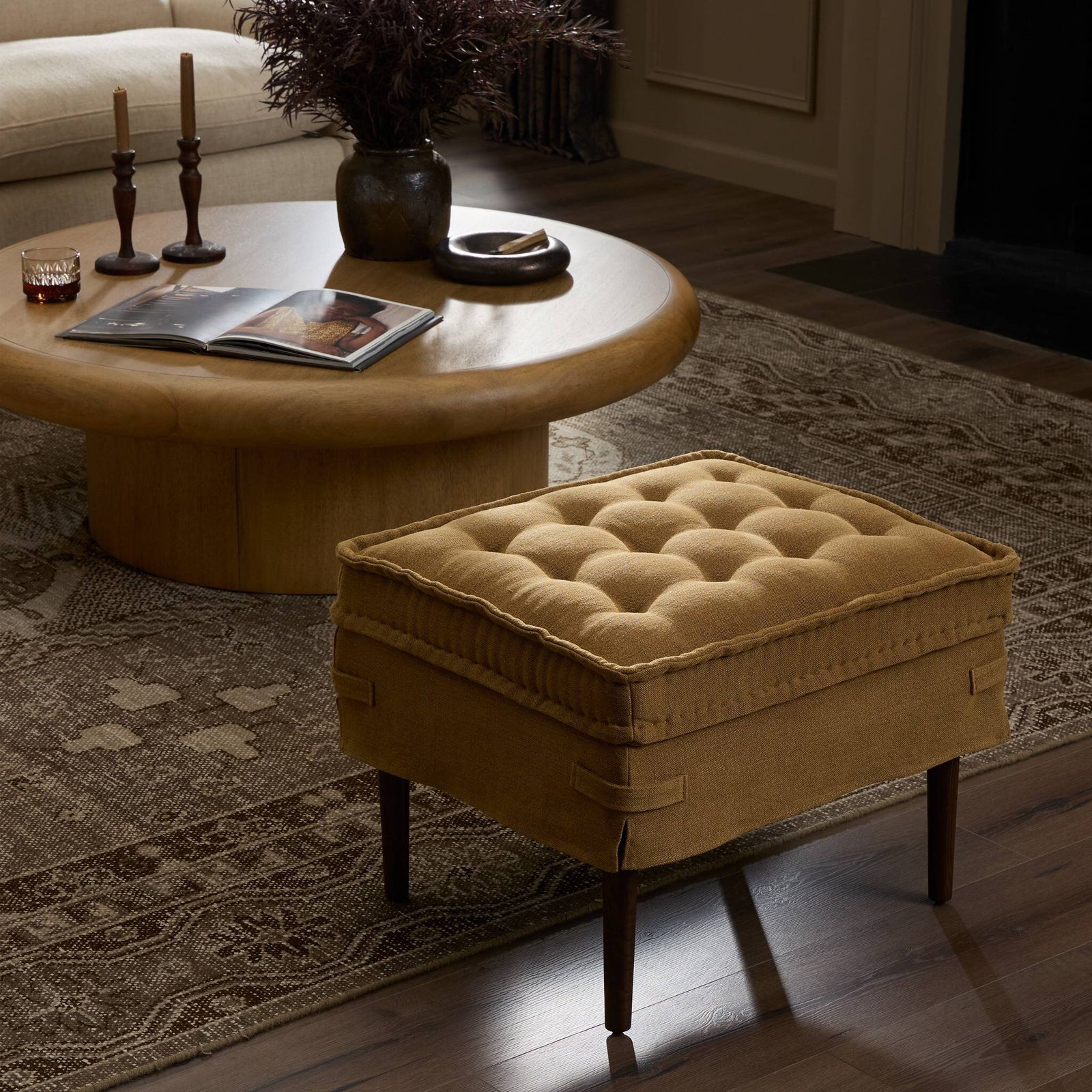 Four Hands - Cole Ottoman - 243690-001 | American Home Furniture