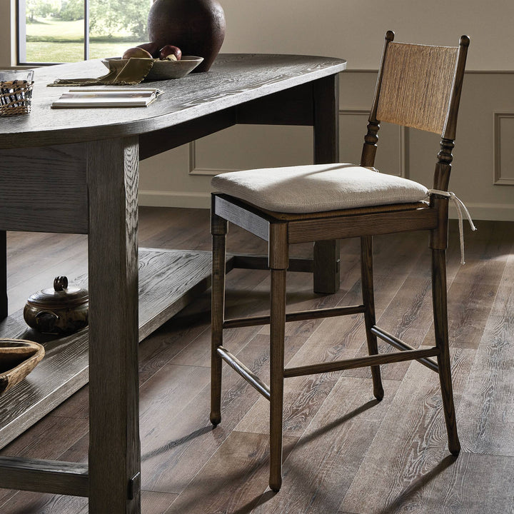 Four Hands - Fayth Stool with Cushion - 244063-004 | American Home Furniture
