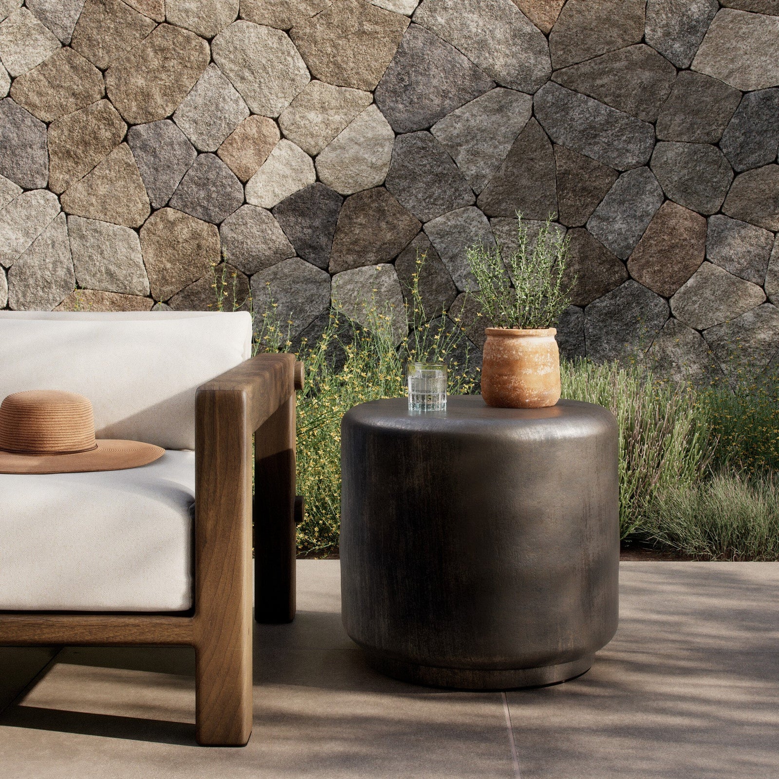 Four Hands - Venetia Outdoor End Table - 244534-002 | American Home Furniture