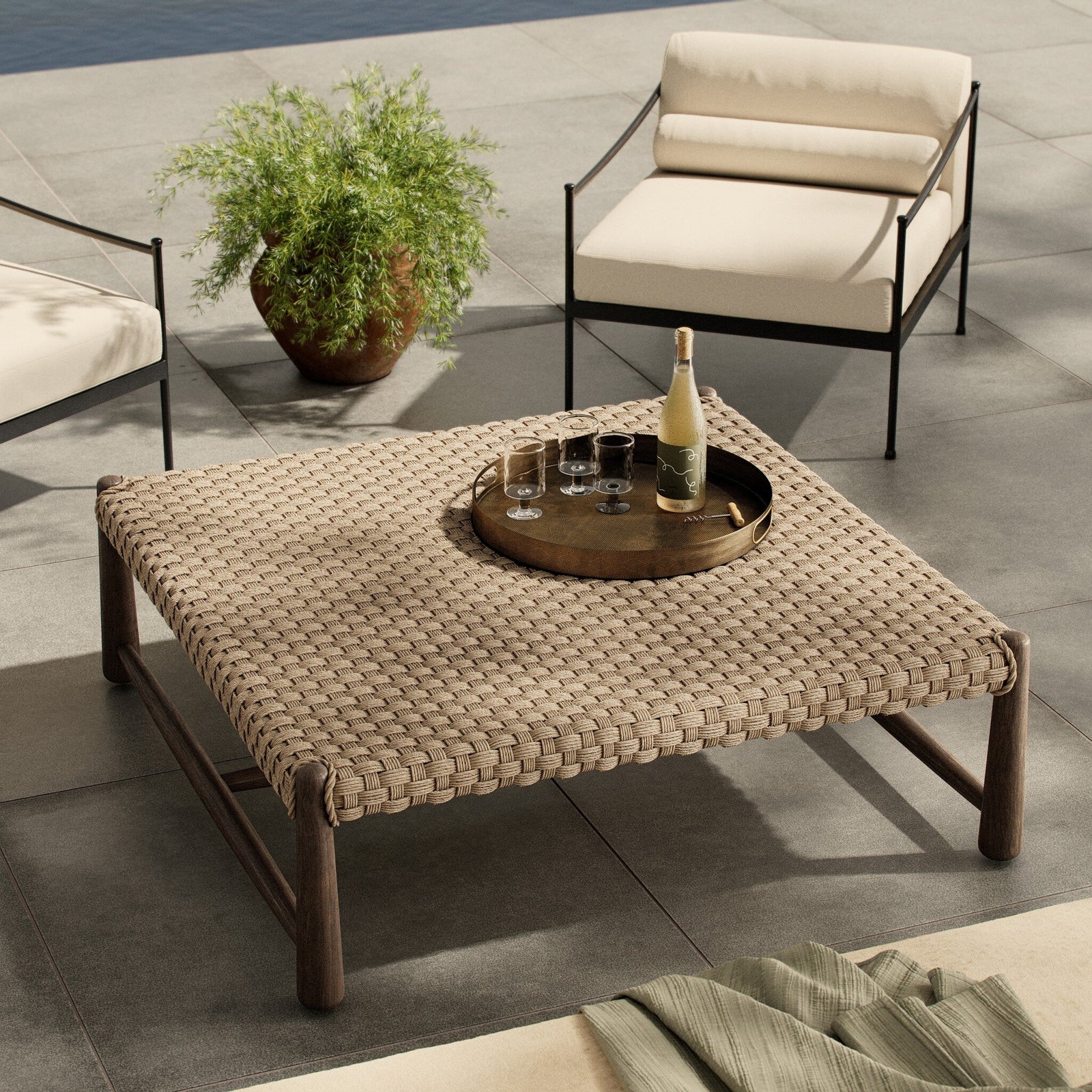 Four Hands - Savio Outdoor Coffee Table - 244556-002 | American Home Furniture