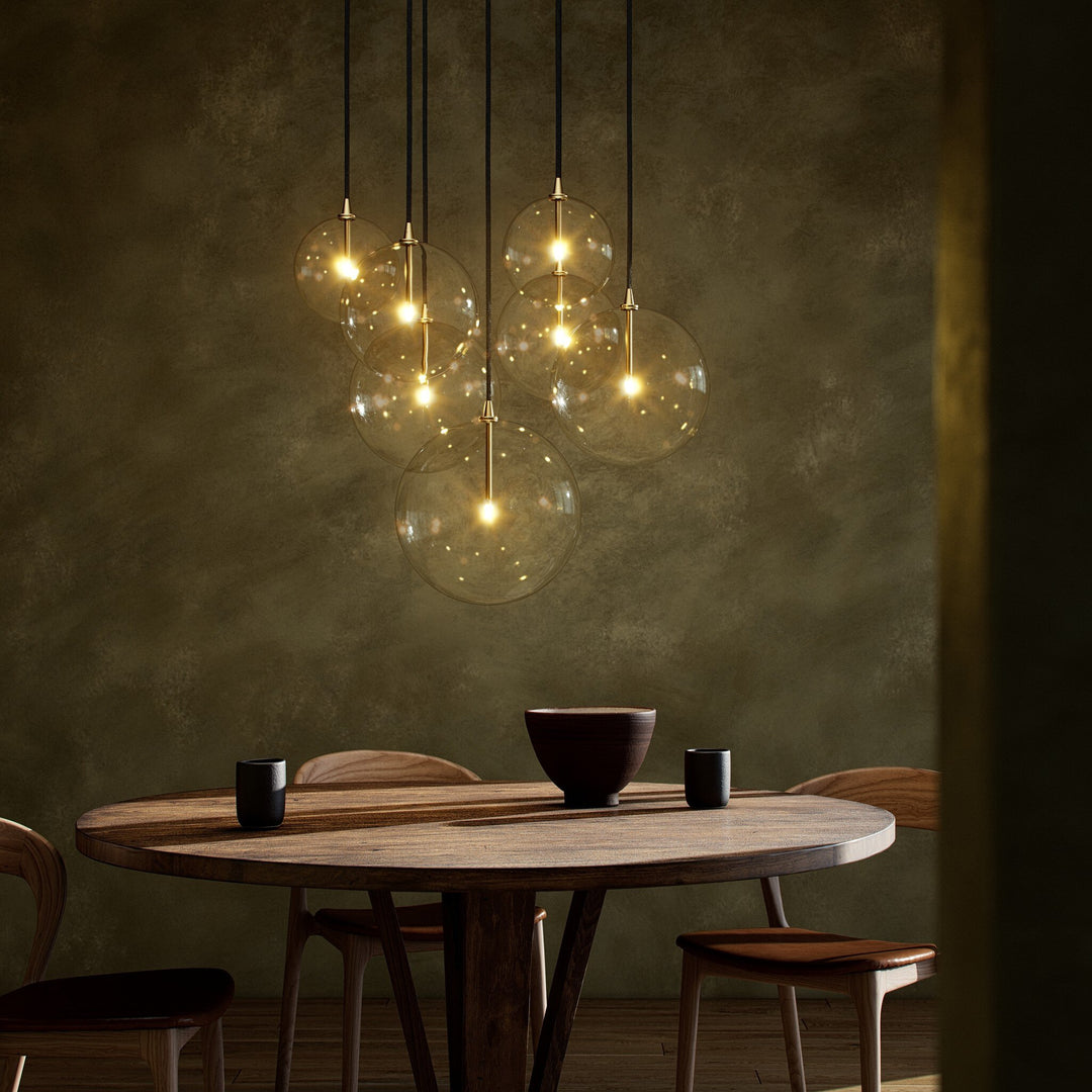 Four Hands - Cluster 7 Mix Chandelier - 245009-001 | American Home Furniture