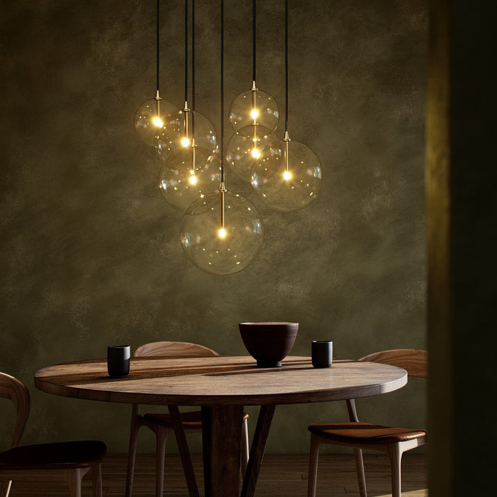 Four Hands - Cluster 7 Mix Chandelier - 245009-001 | American Home Furniture