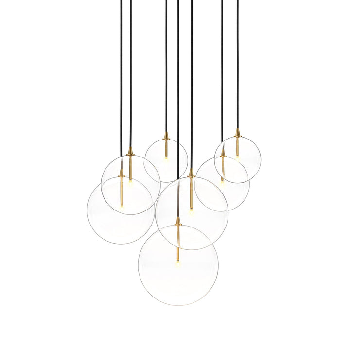 Four Hands - Cluster 7 Mix Chandelier - 245009-001 | American Home Furniture