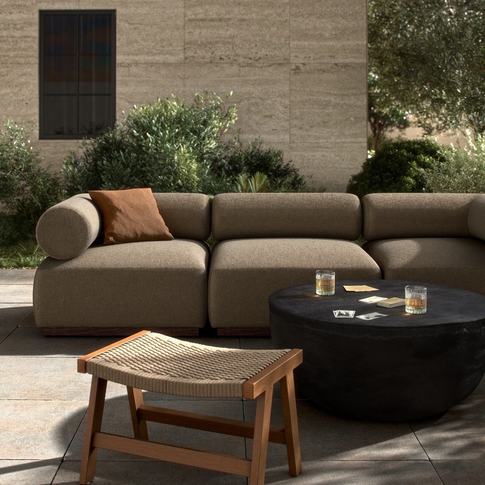 Four Hands - Lenox Outdoor 3Pc Sectional - 245285-002 | American Home Furniture