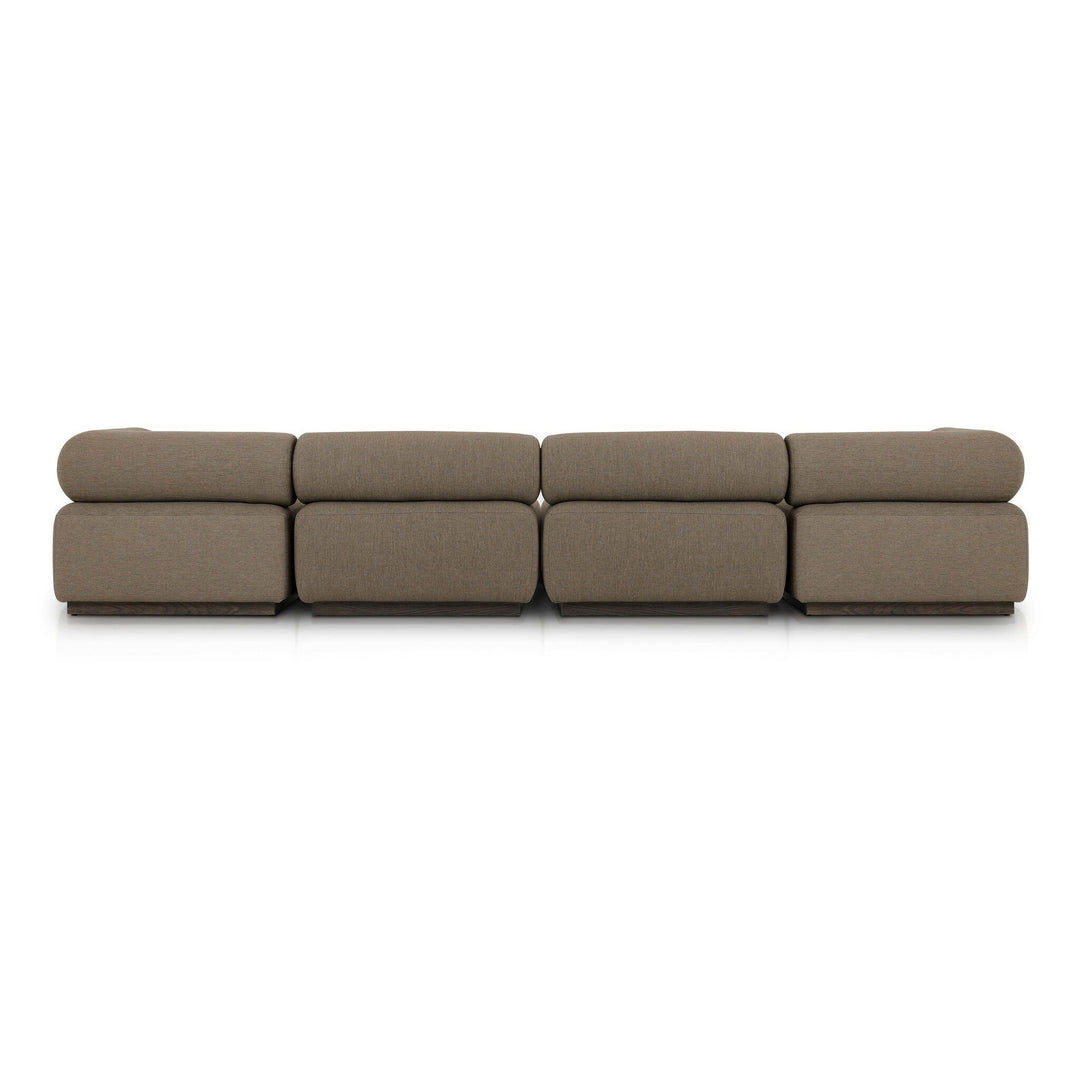 Four Hands - Lenox Outdoor 4Pc Sectional w/Ottoman - 245287-001 | American Home Furniture