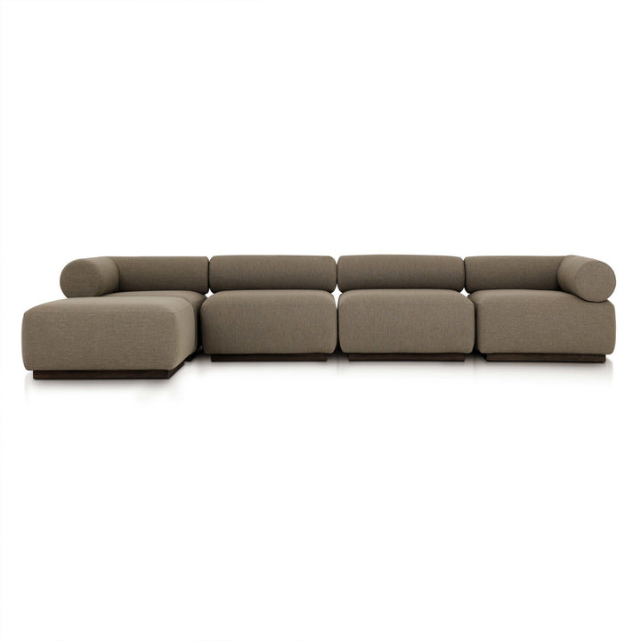 Four Hands - Lenox Outdoor 4Pc Sectional w/Ottoman - 245287-001 | American Home Furniture