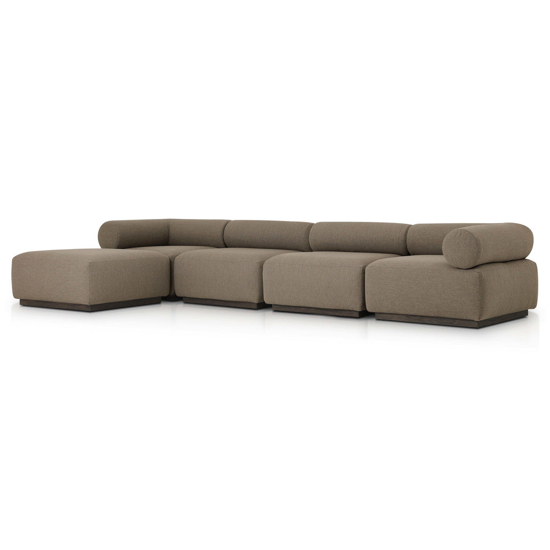 Four Hands - Lenox Outdoor 4Pc Sectional w/Ottoman - 245287-001 | American Home Furniture