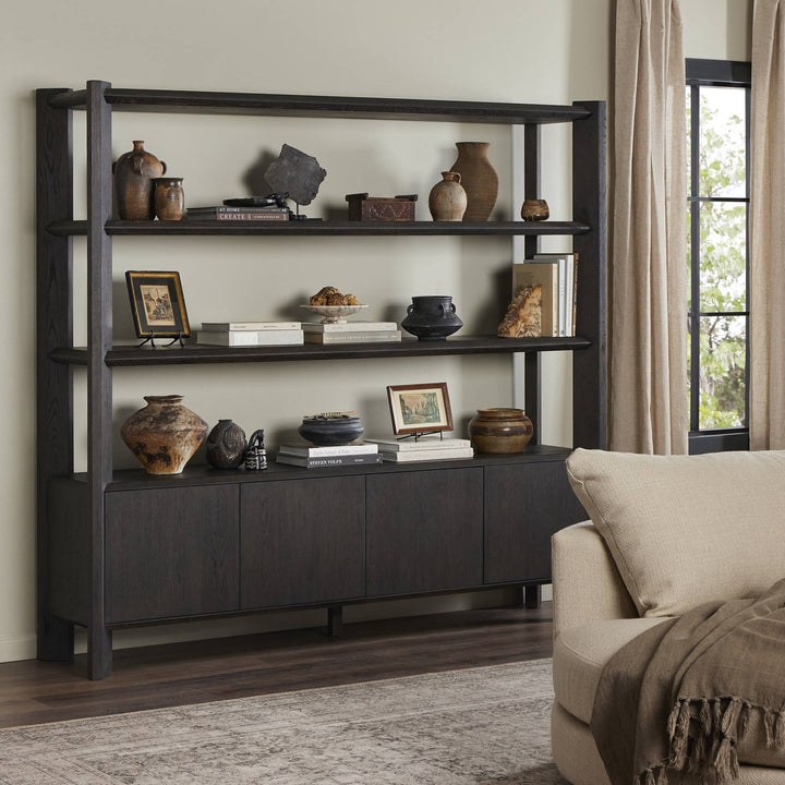 Four Hands - Orwin Wide Bookshelf - 245543-001 | American Home Furniture