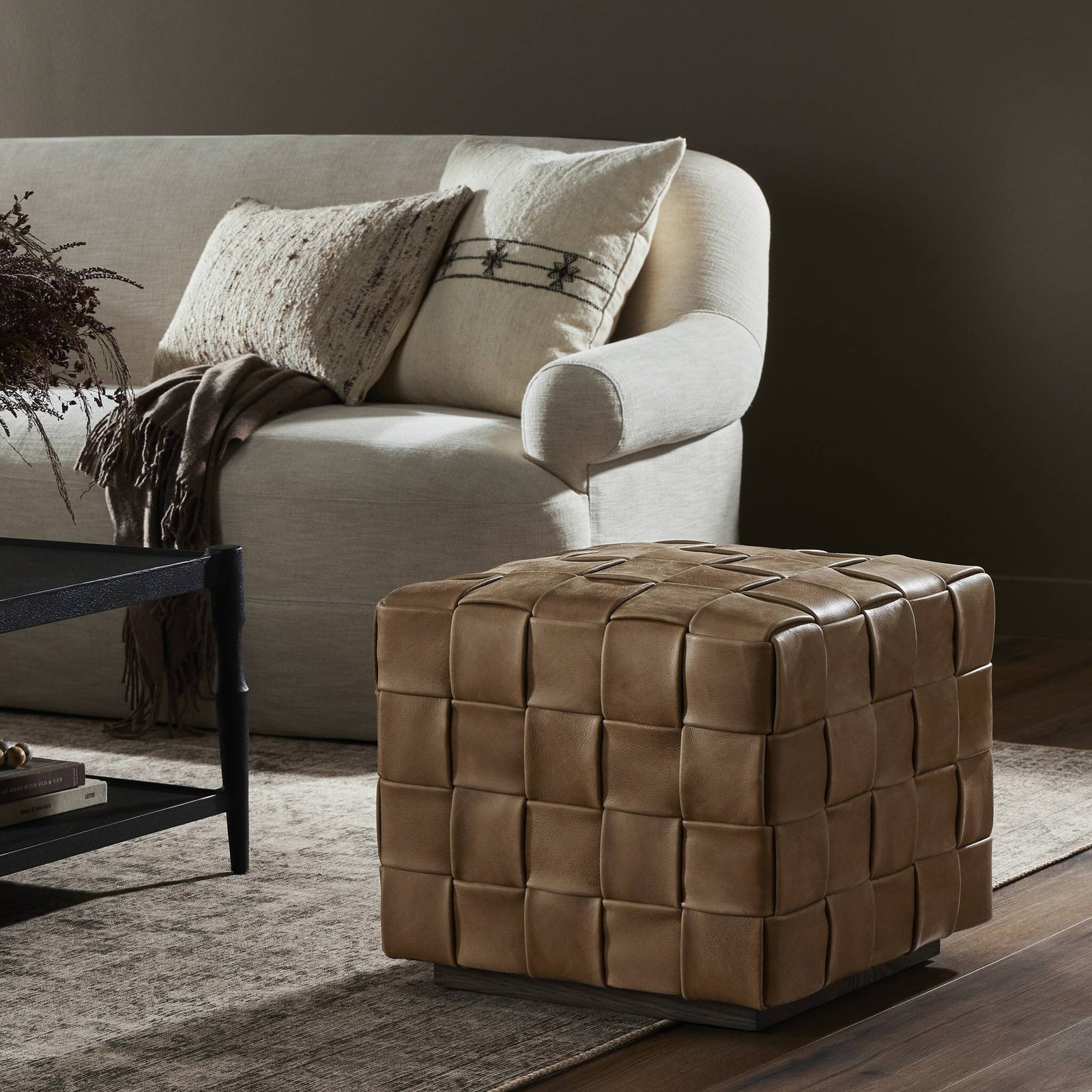 Four Hands - Flores Ottoman - 245881-001 | American Home Furniture