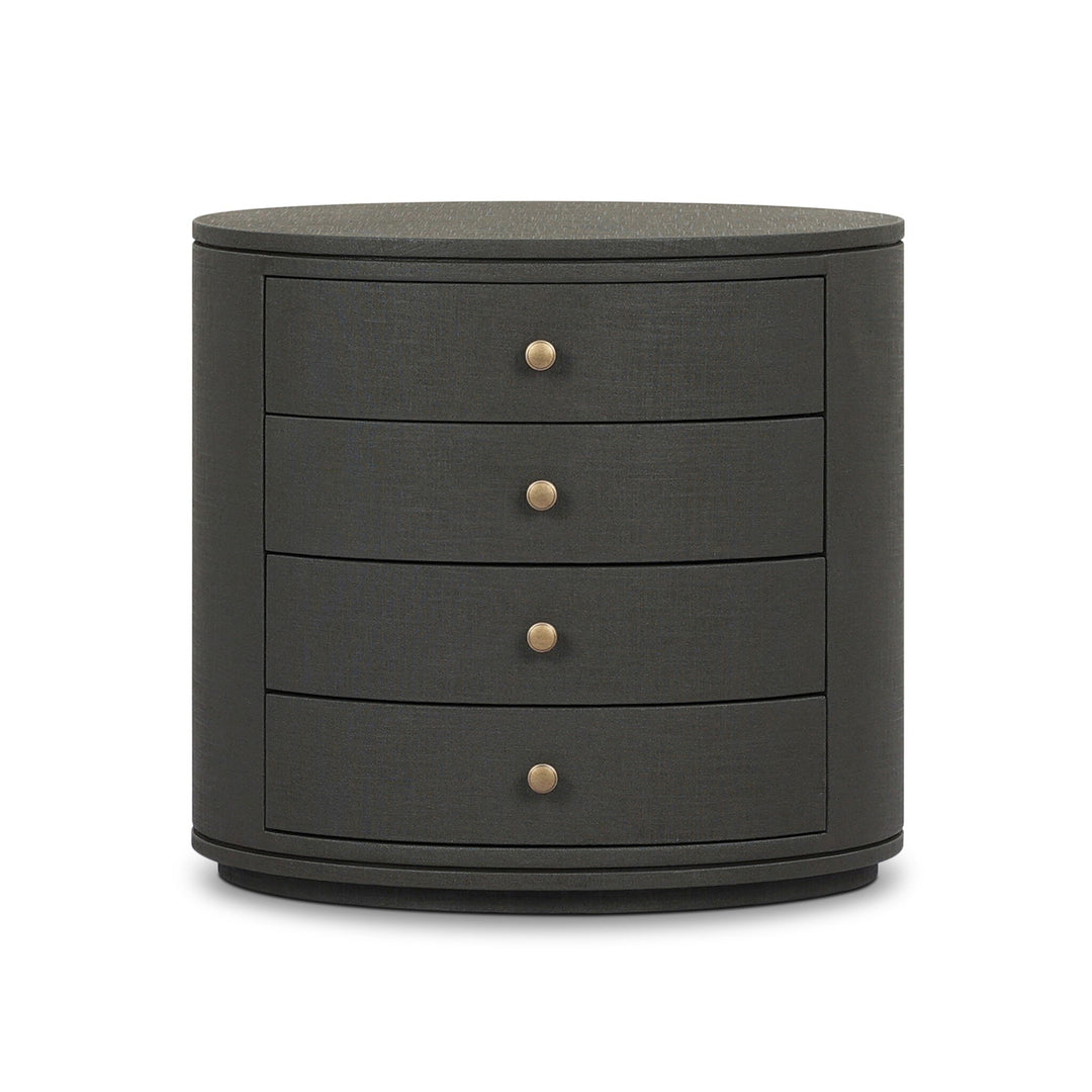 Dark Green Lacquered Linen