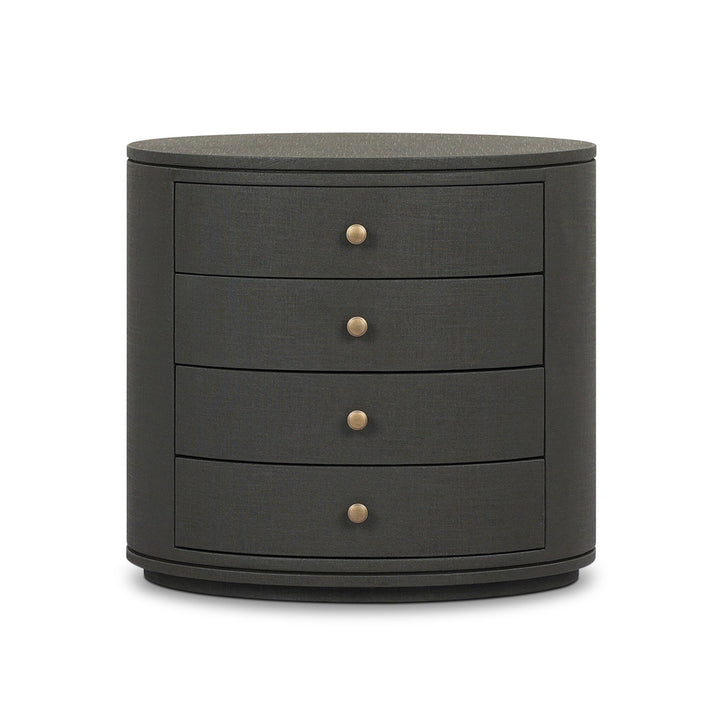 Dark Green Lacquered Linen