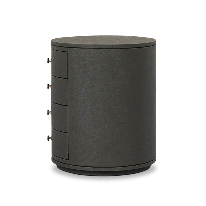 Dark Green Lacquered Linen