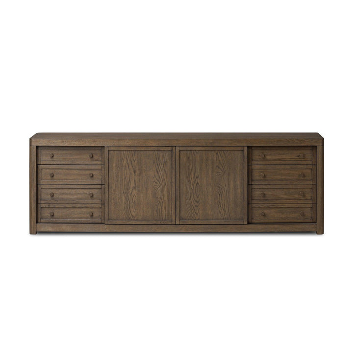Miko Media Console - AmericanHomeFurniture