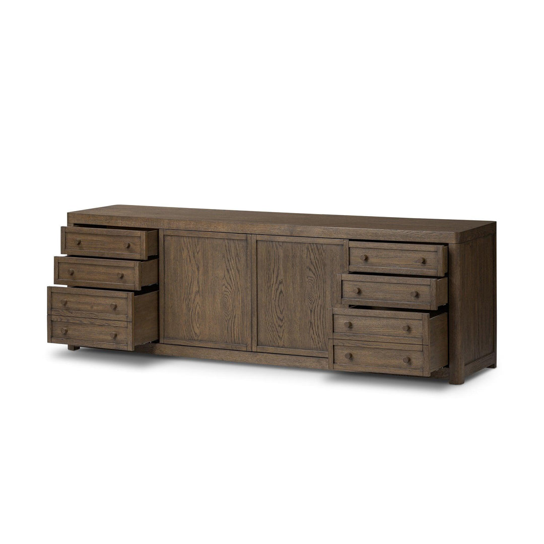 Miko Media Console - AmericanHomeFurniture