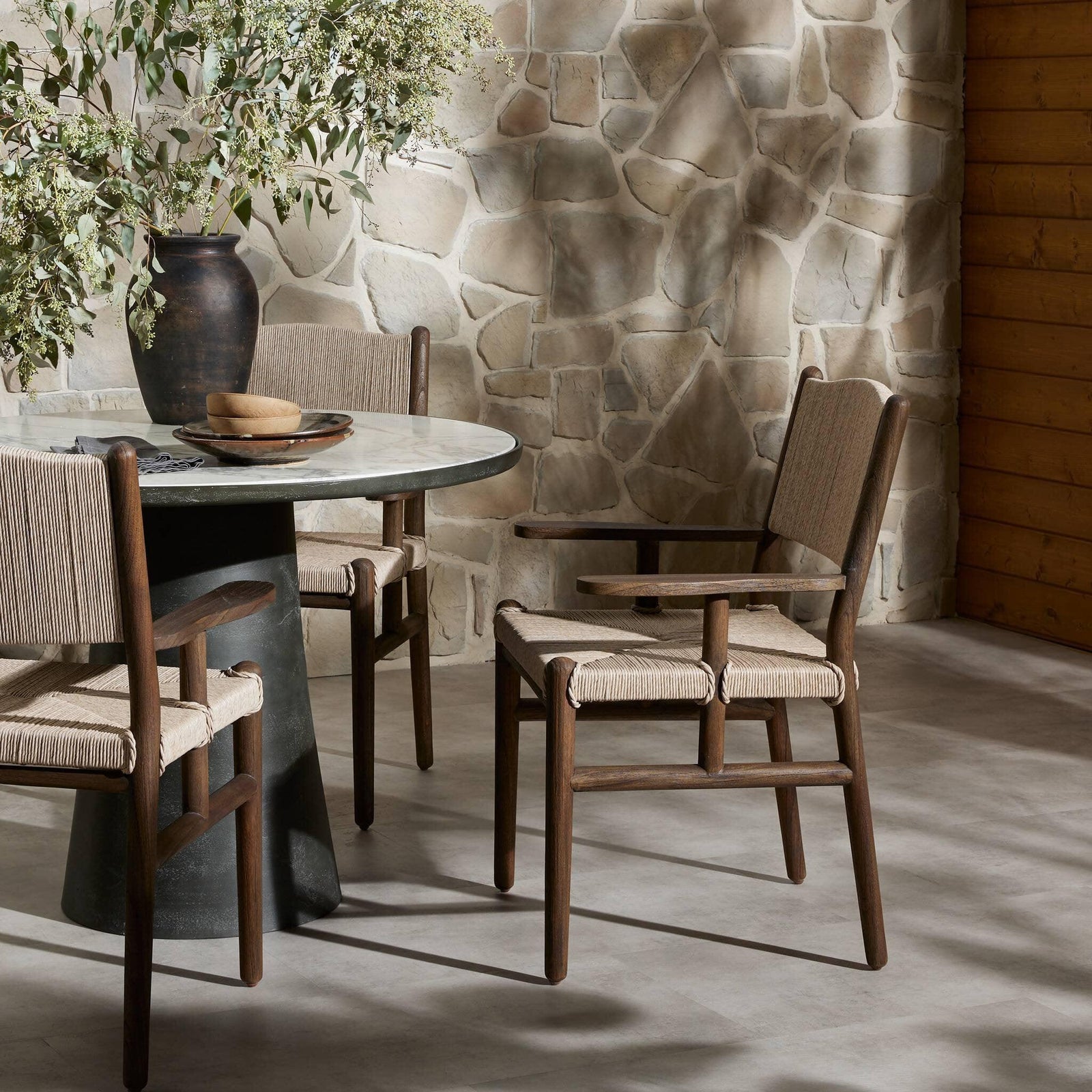 Four Hands - Herrin Outdoor Dining Armchair - 246152-001 | American Home Furniture