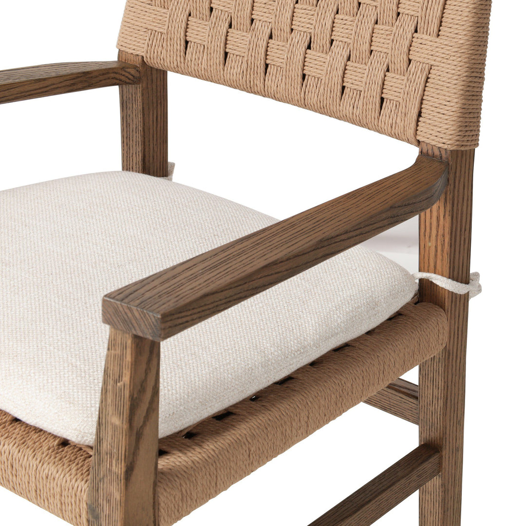 Four Hands - Hamlin Dining Armchair with Cushion - 246661-001 | American Home Furniture