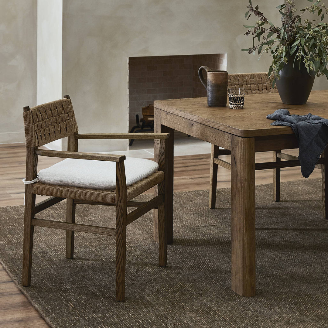 Four Hands - Hamlin Dining Armchair with Cushion - 246661-001 | American Home Furniture