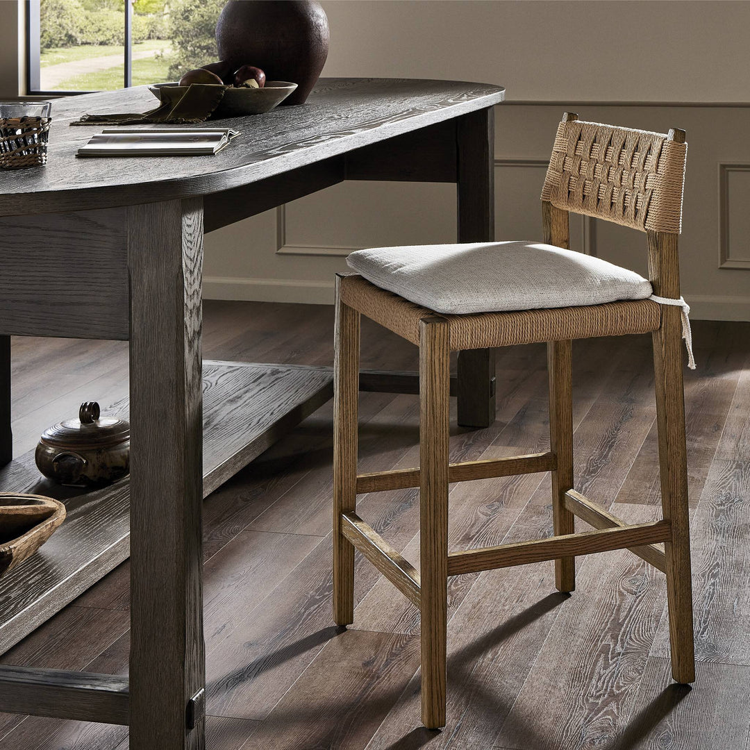 Four Hands - Hamlin Stool with Cushion - 246663-002 | American Home Furniture