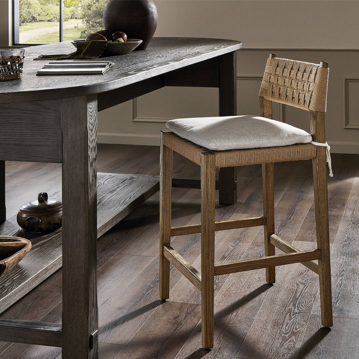 Four Hands - Hamlin Stool with Cushion - 246663-002 | American Home Furniture