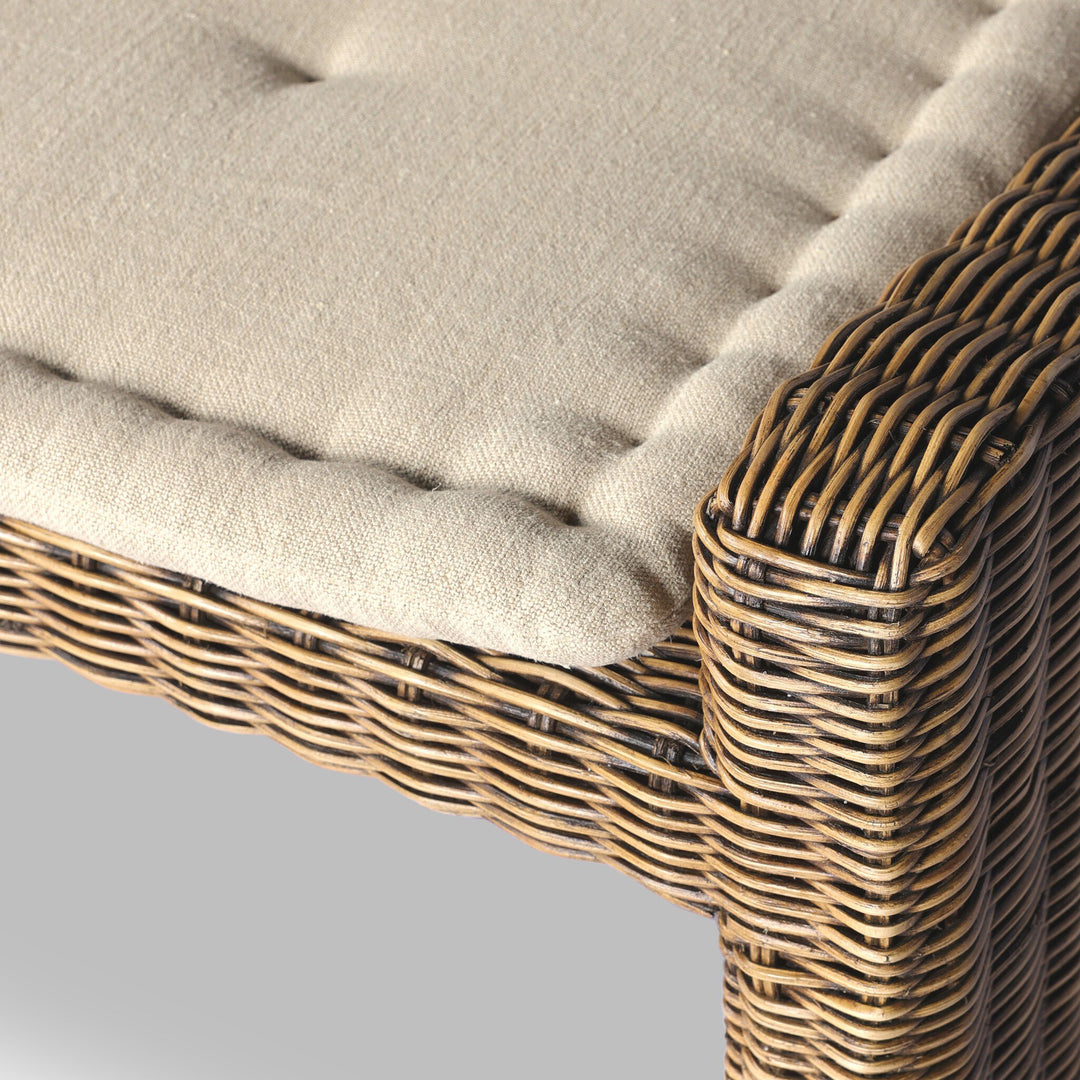 Four Hands - Senna RAF Woven Dining Bench - 246685-001 | American Home Furniture