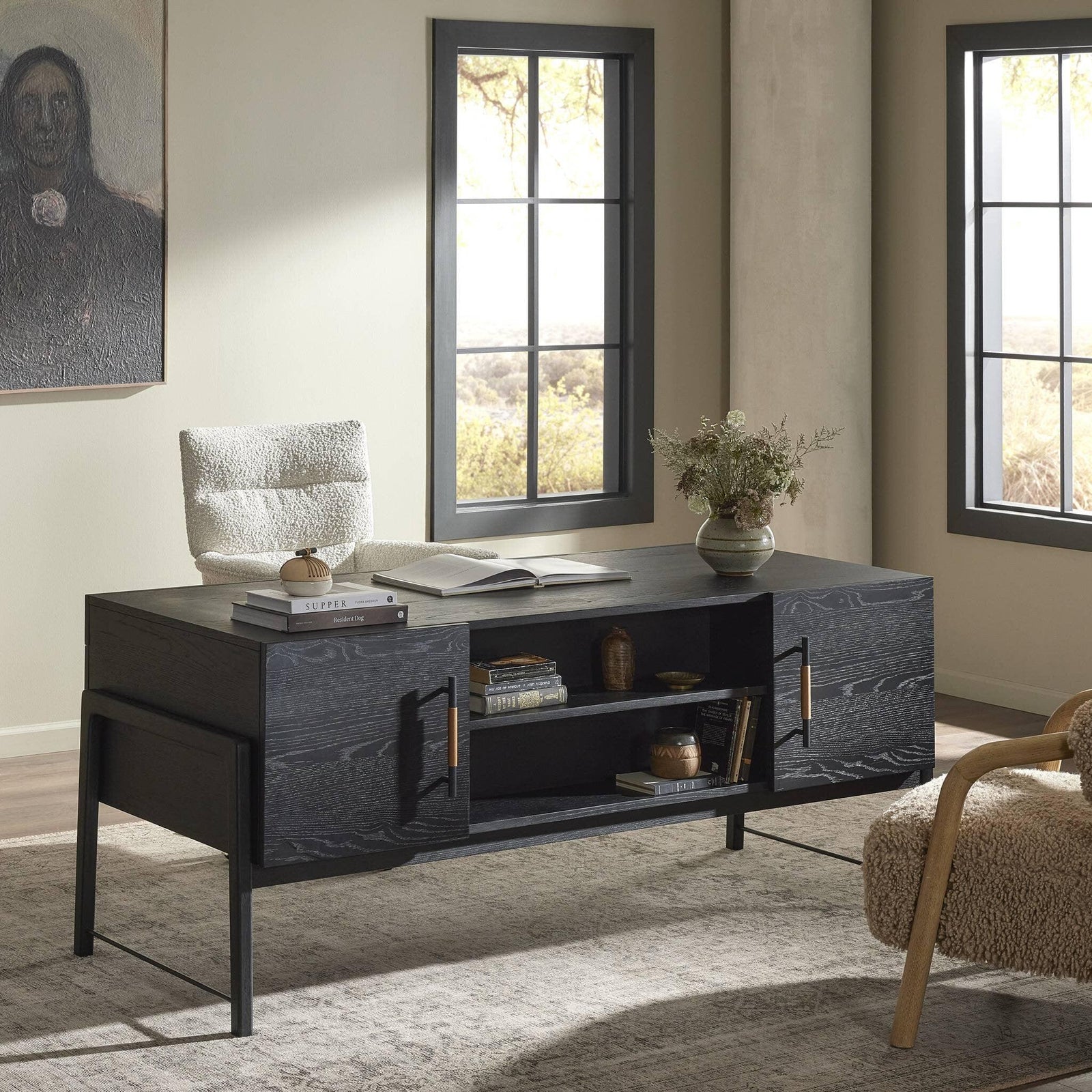 Ebony Oak Veneer