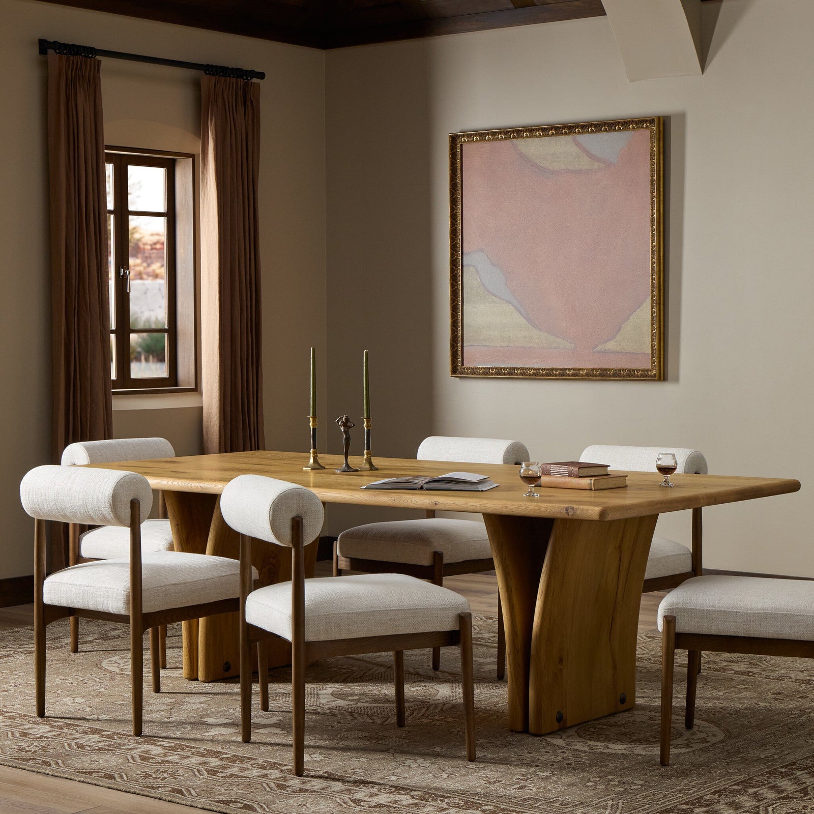 Four Hands - Marcon Dining Table 96" - 246848-001 | American Home Furniture
