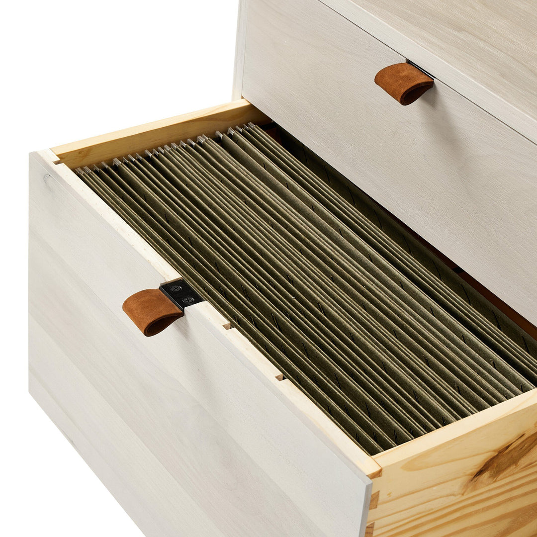 Four Hands - Trey Desk System with Wide Filing Cabinet - 246882-003 | American Home Furniture