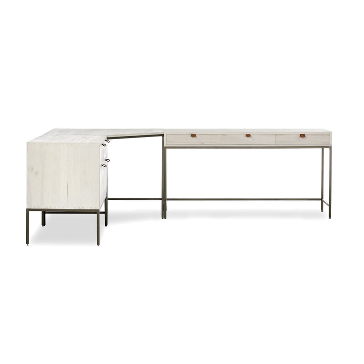 Four Hands - Trey Desk System with Wide Filing Cabinet - 246882-003 | American Home Furniture
